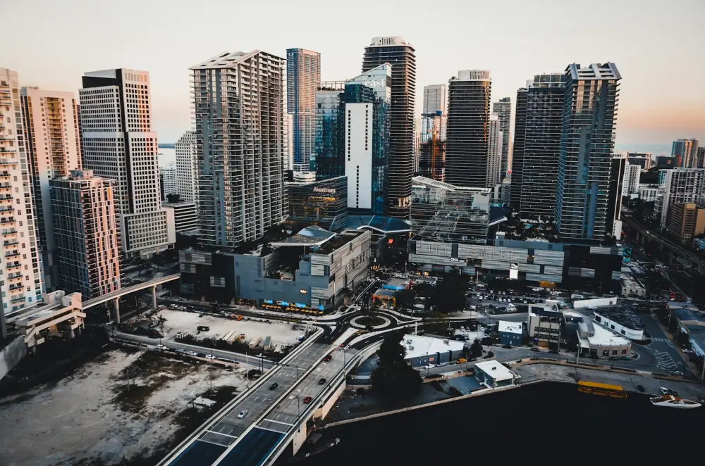 aerial-photography of city