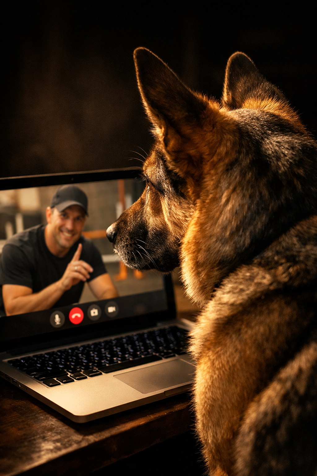 Virtual dog training session online via Zoom with Unleash'd K9